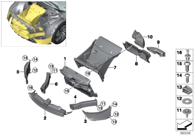 Diagram Air ducts for your 2018 BMW X2 28i  