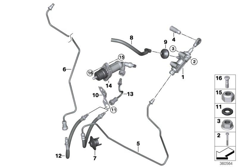 Diagram CLUTCH CONTROL for your BMW