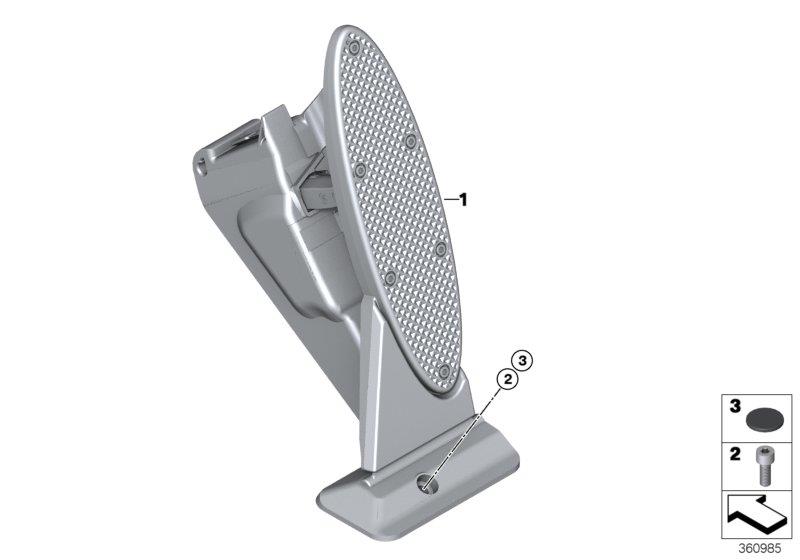 Diagram Acceleration/accelerator pedal module for your 2019 MINI Clubman   