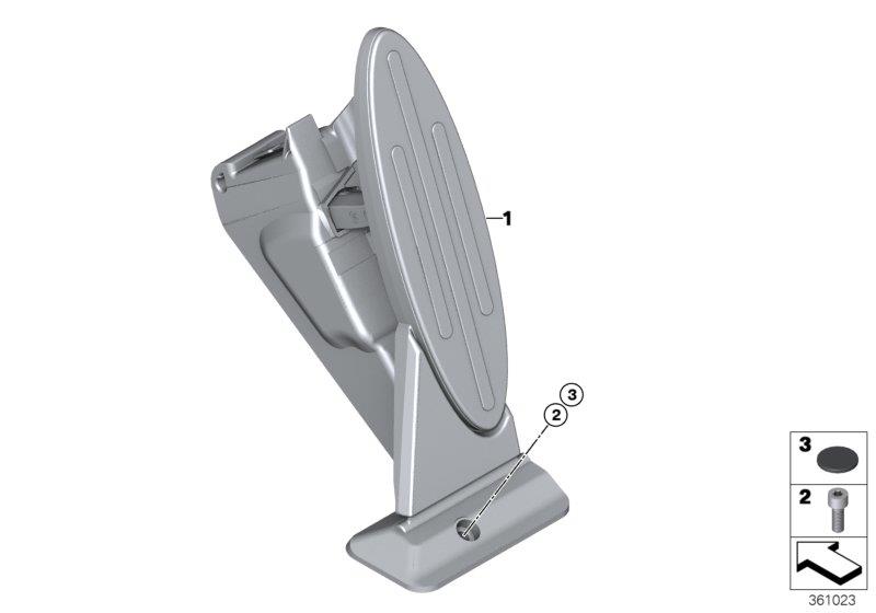 Diagram Acceleration/accelerator pedal module for your 2019 MINI Clubman   