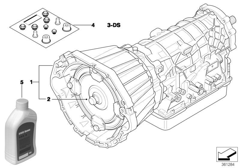 Le diagramme Boîte automatique A5S440Z-4 roues motr. pour votre BMW