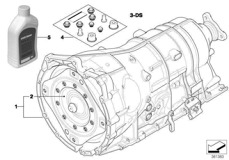 Le diagramme Boîte automatique GA6HP26Z pour votre BMW