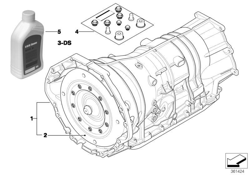 Diagram Automatic transmiss. GA6HP26Z - 4-wheel for your 2019 BMW M2 Competition   
