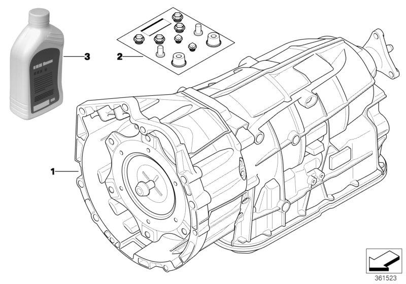 Le diagramme Boîte de vitesses automatique GA6L45R pour votre BMW
