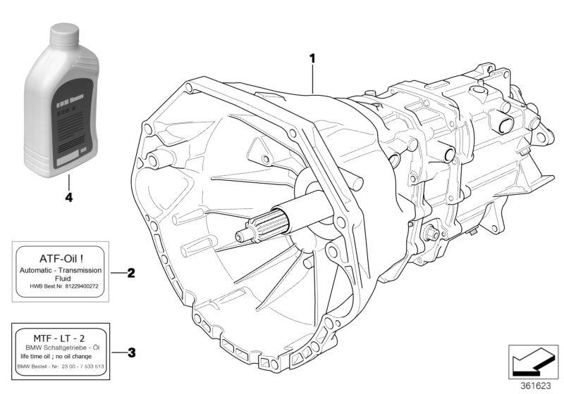 Diagram Manual Transmission S6S 420G for your 2023 BMW M3 Competition   