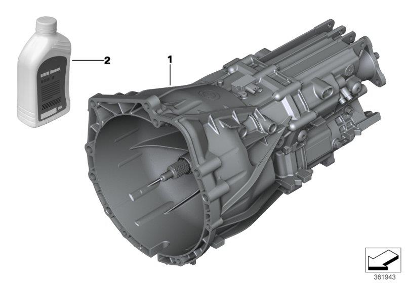 Le diagramme Boîte de vitesses manuelle GS6-17BG pour votre BMW