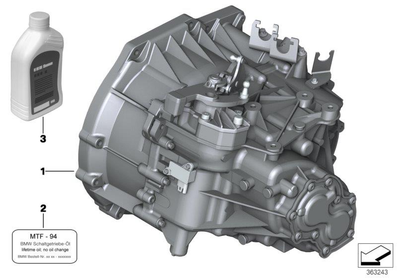 Diagram Manual transmission GS6-53BG for your MINI