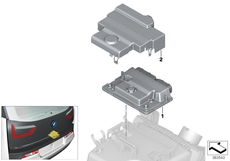 Diagram Base control unit for RDME for your BMW