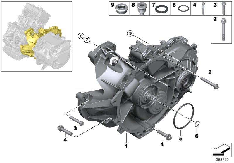 Diagram E-transmission / mount for your BMW