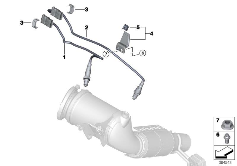 Diagram Lambda Probe Fixings for your MINI