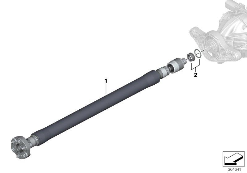 Diagram Driveshaft, CFK for your 2016 BMW M4 Convertible  