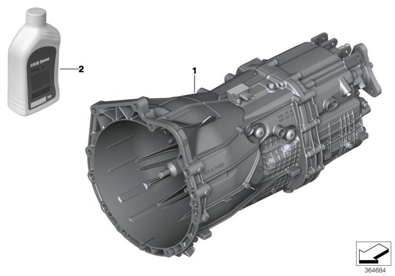 Diagram Manual transmission GS6-45BZ for your BMW