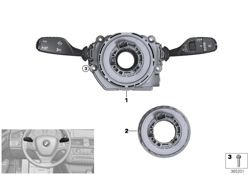 Diagram Switch unit steering column for your 2013 BMW 335is   