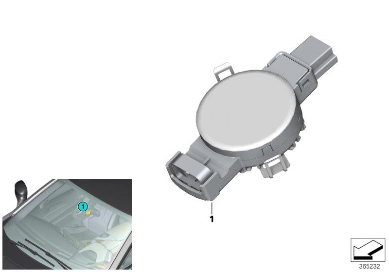 Diagram Rain/light/solar and condensation sensor for your BMW