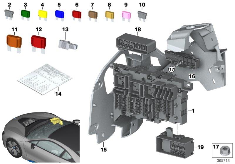 Diagram Power distribution box for your 2022 BMW M3 Comp. M xDrive   