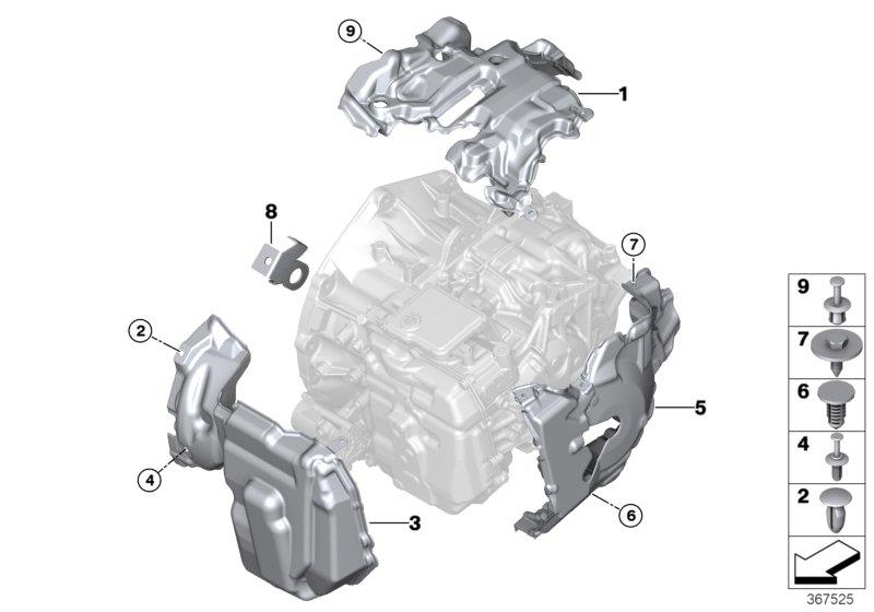 Diagram Sound insulation for your 2015 BMW M6   