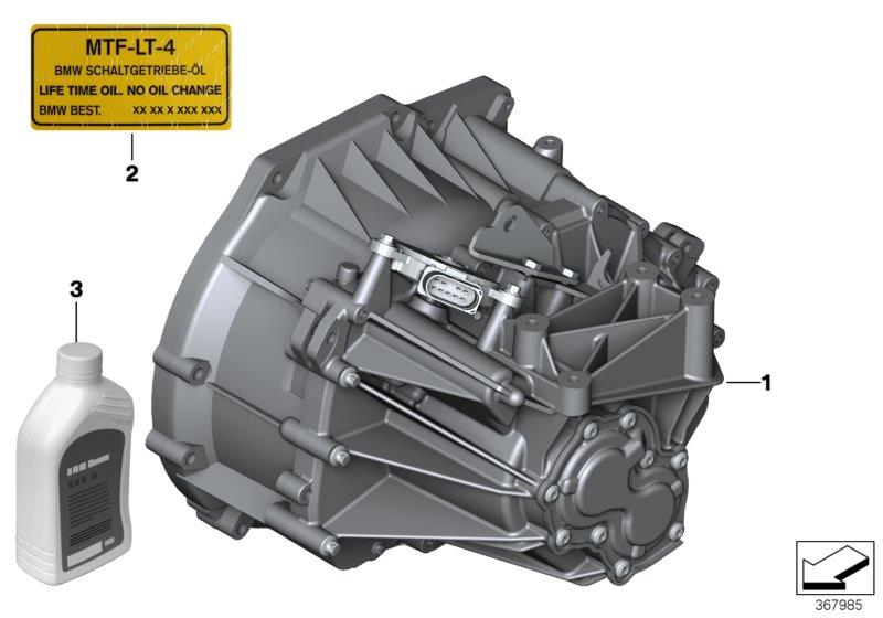 Diagram Transmission MINI BEV for your MINI