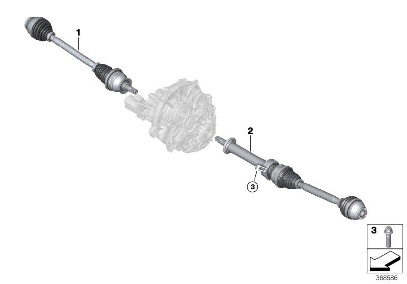 Diagram Output shaft for your 2018 BMW 640i   