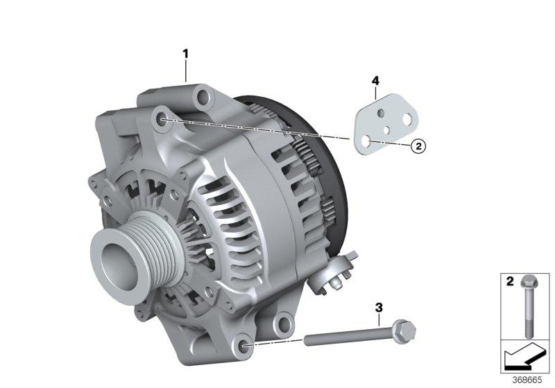 Diagram Alternator for your BMW M4  