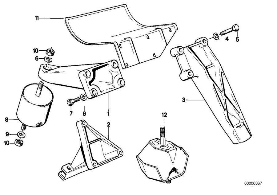 Diagram Engine Suspension / Damper for your 2007 BMW M6   