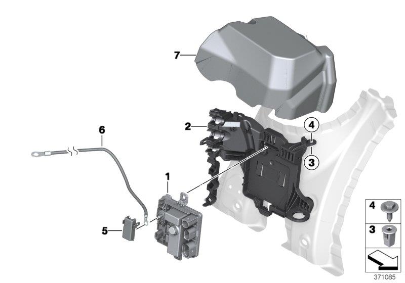 Diagram Integrated supply module for your 2018 BMW 640iX   