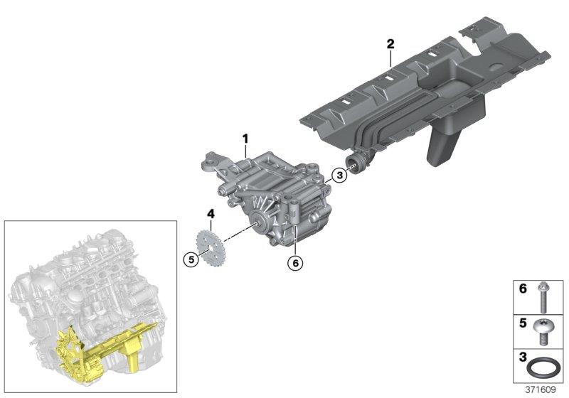 Diagram Lubrication system/Oil pump for your BMW X2  