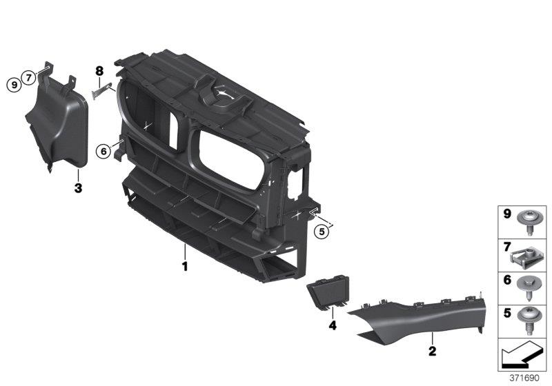 Diagram Air ducts for your 2019 BMW X3   