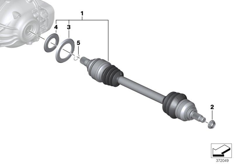 Diagram Output shaft for your BMW M4 GTS  