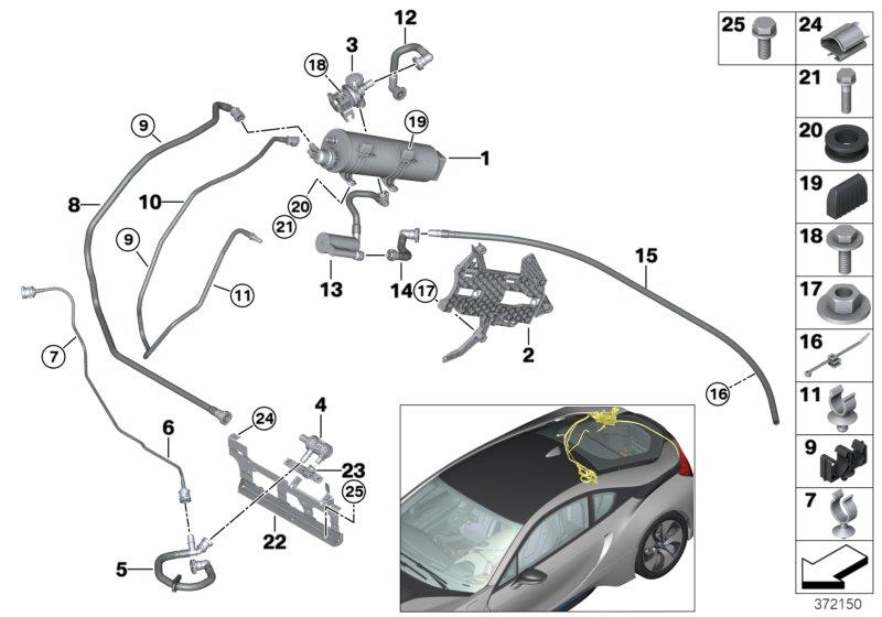 Diagram Activated Charcoal Filter/FUEL VENTILAT for your 2013 BMW M6   