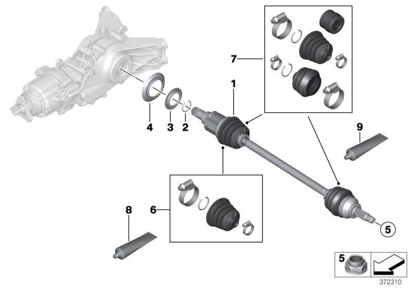 Diagram Output shaft for your MINI