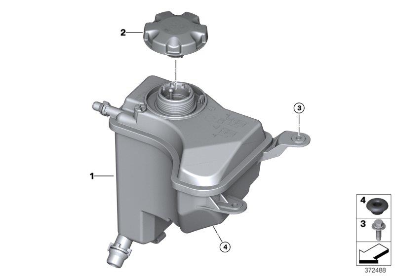 Diagram Expansion tank for your MINI