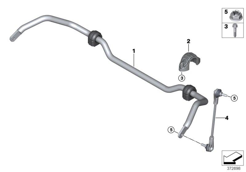 Diagram Stabilizer, front for your 2012 BMW M6   