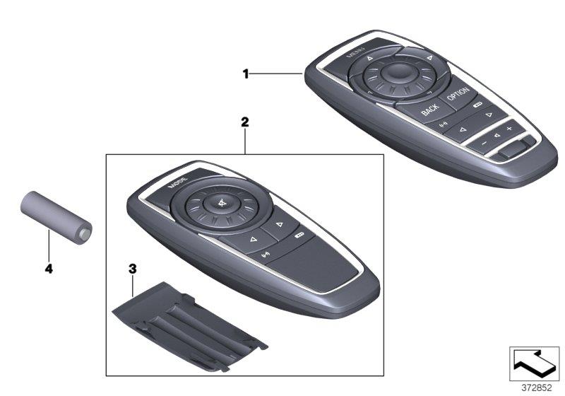 Diagram Remote control, rear for your BMW
