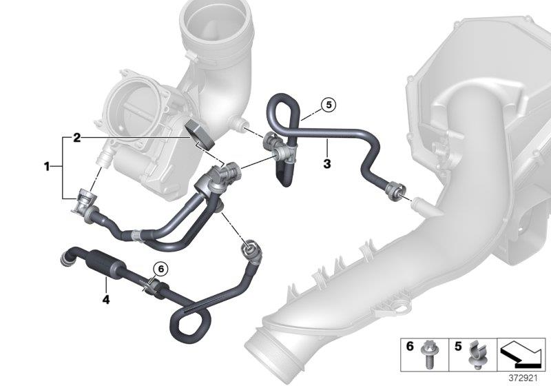 Diagram Tank EVAP vent valve / lines for your BMW M3  