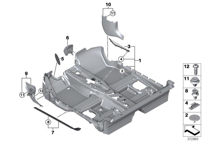 Diagram FLOOR COVERING for your MINI