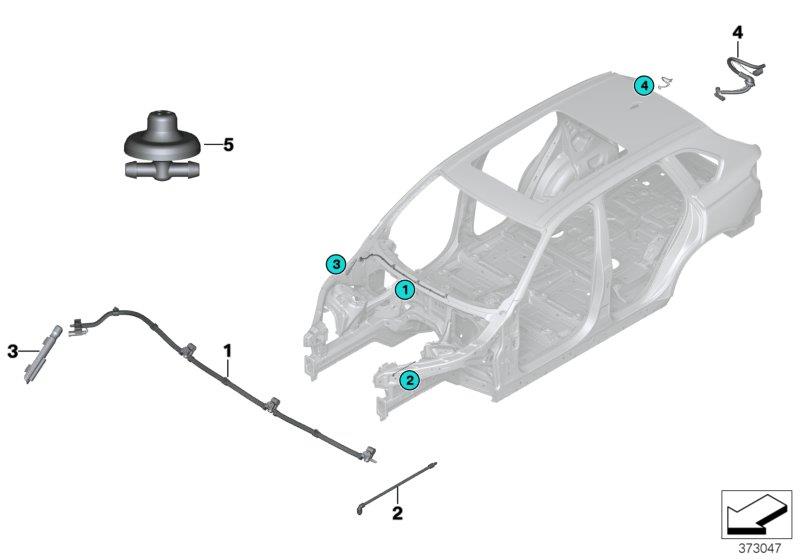 Diagram SINGLE PARTS FOR WINDSHIELD CLEANING for your BMW