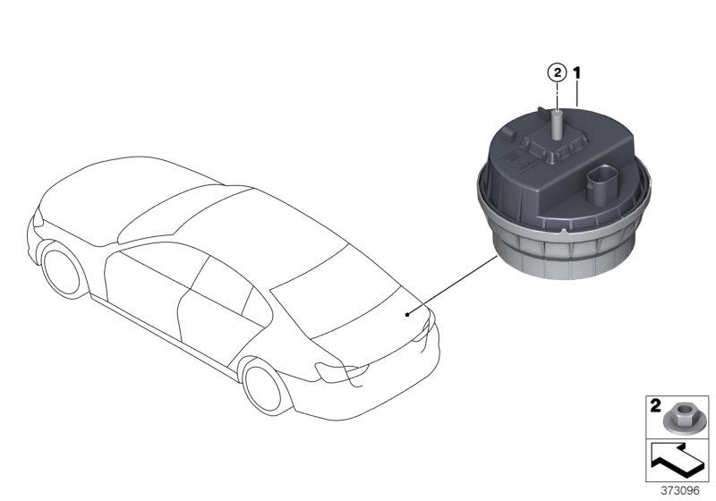 Diagram Altern.power siren w inclination indicat for your BMW