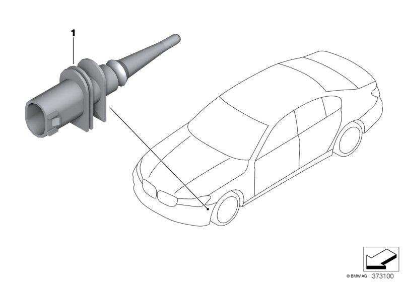 Diagram Temperature sensor for your 2019 BMW 530iX Sedan  