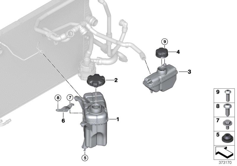 Diagram EXPANSION TANK for your BMW