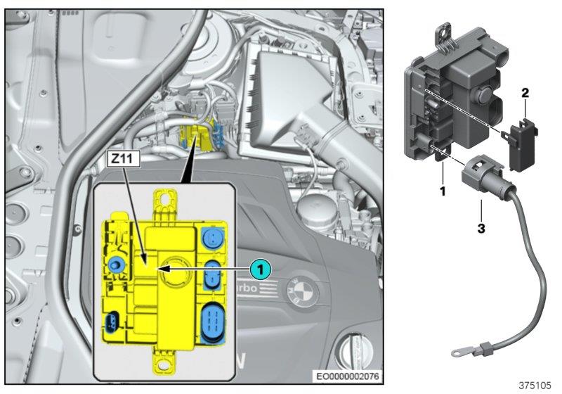 Diagram Integrated supply module Z11 for your 2022 BMW X5  40i 