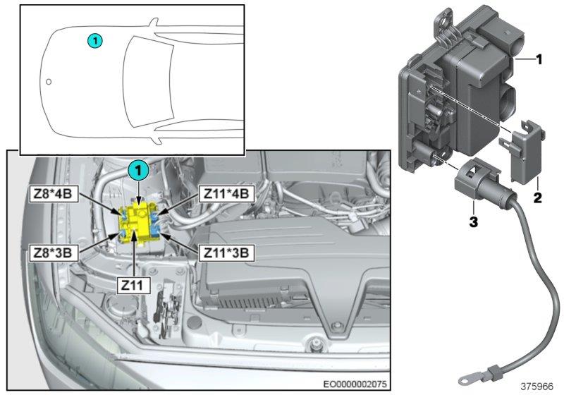 Diagram Integrated supply module Z11 for your 2022 BMW X5  40i 