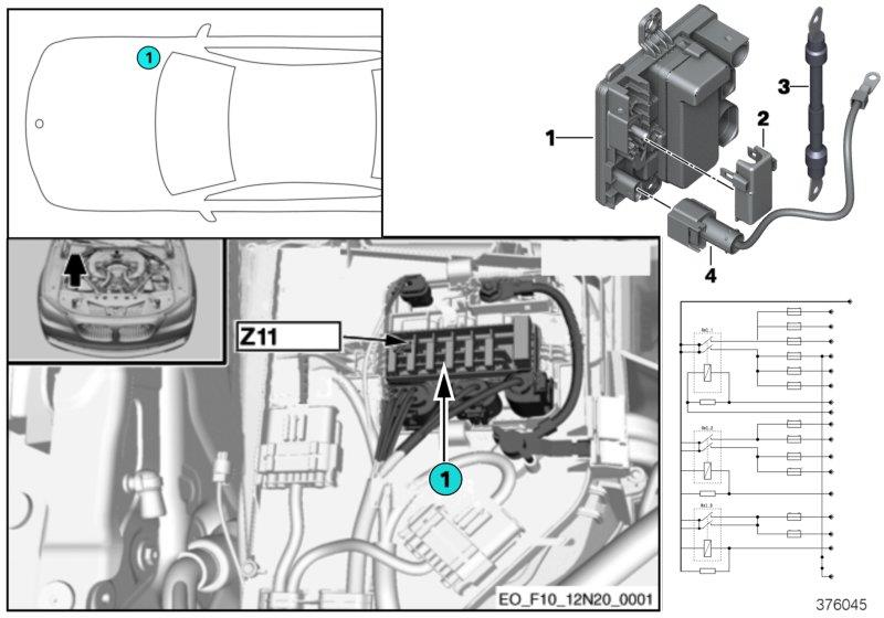 Diagram Integrated supply module Z11 for your 2015 BMW 528i   