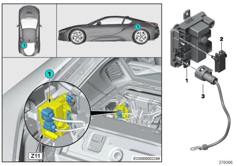 Diagram Integrated supply module Z11 for your BMW