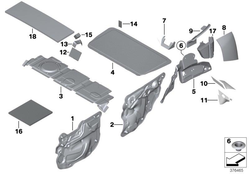 Diagram SOUND INSULATING REAR for your MINI