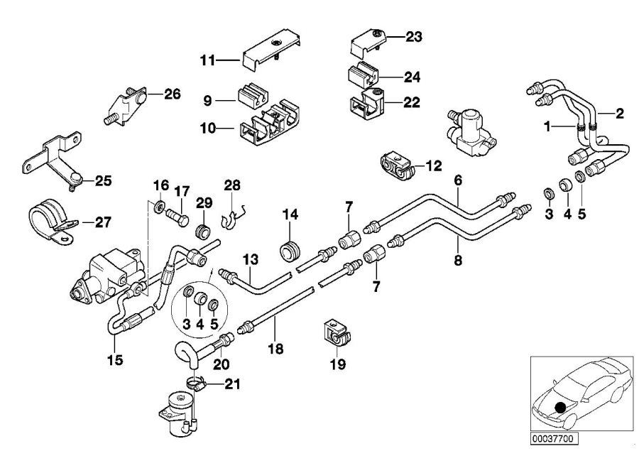 Diagram Levelling DEVICE/TUBING front for your 2017 BMW M4 GTS   