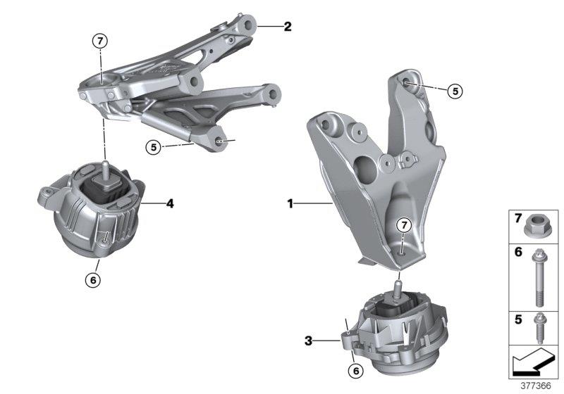 Diagram Engine Suspension for your BMW