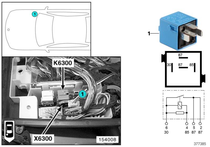 Diagram Relay DME K6300 for your BMW