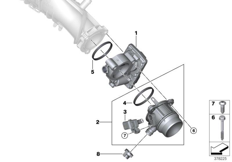 Diagram Throttle Housing Assy for your BMW