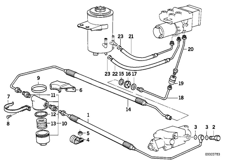 Diagram Oil pipes, asc+t for your 2010 BMW 650i   