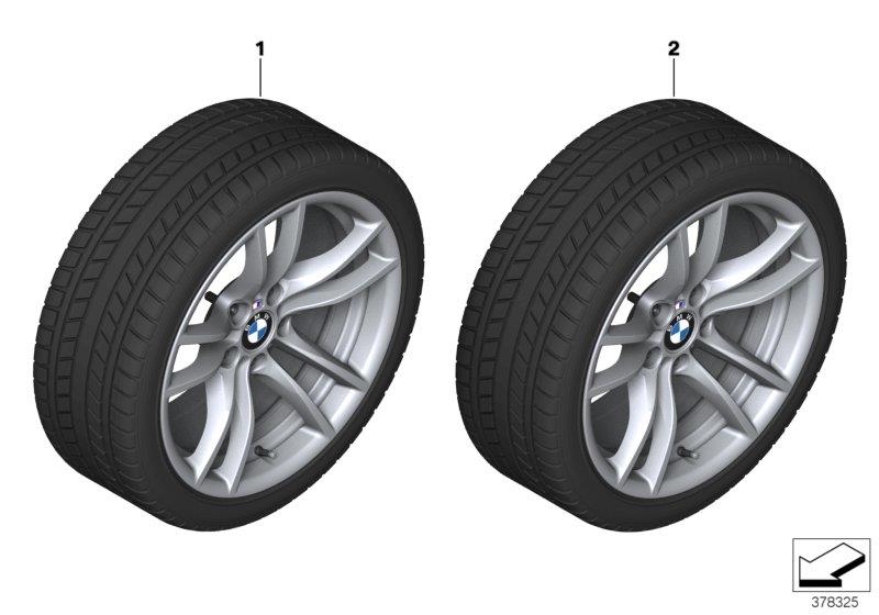 Diagram Winter wheel w.tire M V-sp.640M - 18" for your 2017 BMW M3 Sedan  